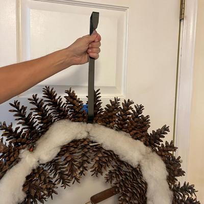First Place NC State Fair Pine Cone Wreath (H-KD)