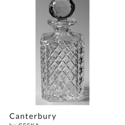 CESKA ~ Canterbury ~ Crystal Decanter With Stopper