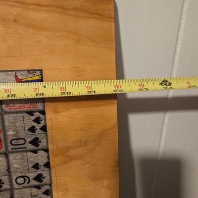 Vintage Wood One Eyed Jack Board