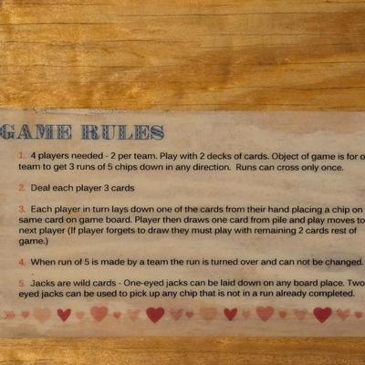 Vintage Wood One Eyed Jack Board