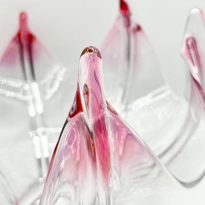 MURANO ~ Pink Art glass Decorative Bowl