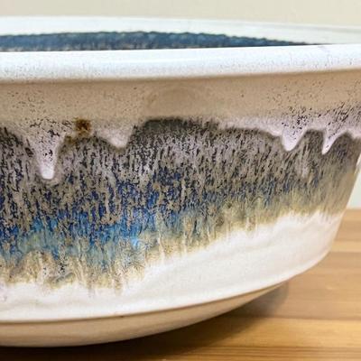 VERMONT STONEWARE ~ 15" Glazed Pottery Bowl