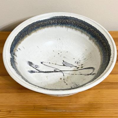 VERMONT STONEWARE ~ 15" Glazed Pottery Bowl