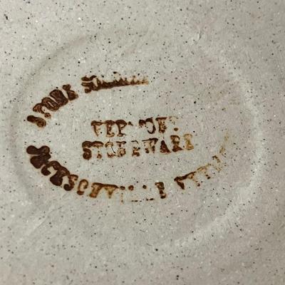 VERMONT STONEWARE ~ 15" Glazed Pottery Bowl