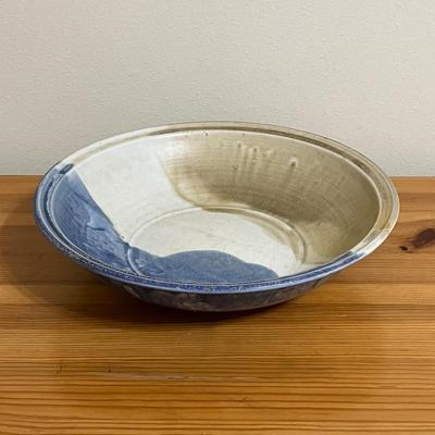 VERMONT STONEWARE ~ 14” Glazed Pottery Bowl