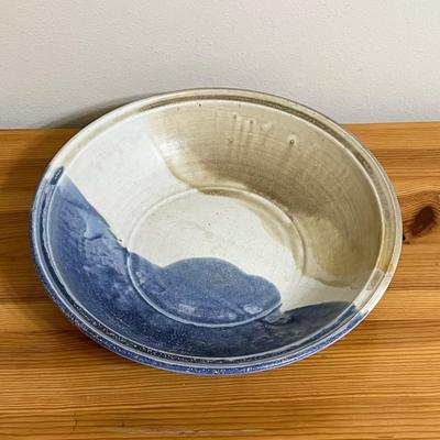 VERMONT STONEWARE ~ 14” Glazed Pottery Bowl