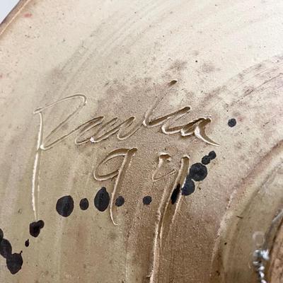 24” Wall Hanging Glazed Pottery Decor