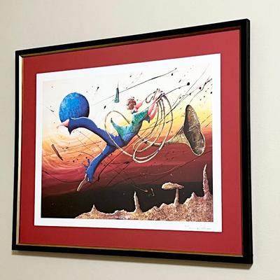 MARCUS GLENN ~ “Floatin With The Mojo” ~ Framed Seriolithograph