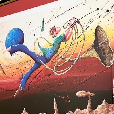 MARCUS GLENN ~ “Floatin With The Mojo” ~ Framed Seriolithograph