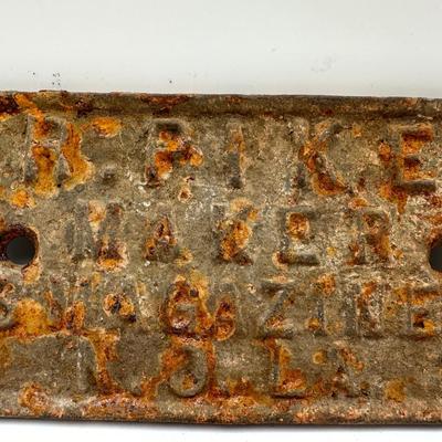 R. Pike Maker 1028 Magazine St. NOLA