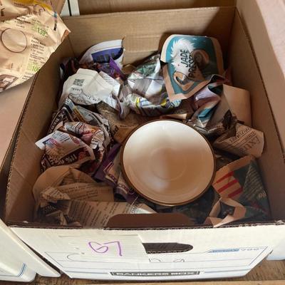 G7-three boxes of Homer Laughlin China