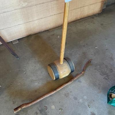 G13-large mallet and walking cane