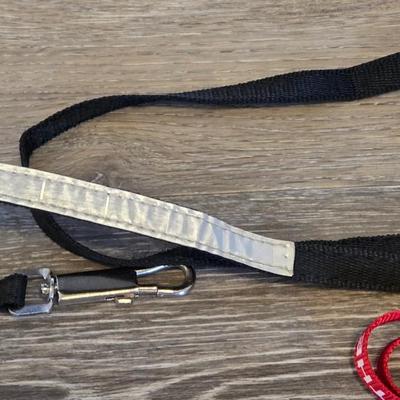 Dog Sweater and 2 Leashes