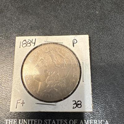 1884 P MORGAN F+