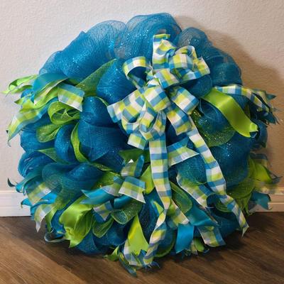 Blue & Green Wreath