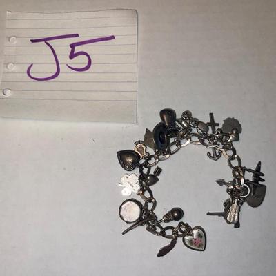J5- Sterling Charm Bracelet