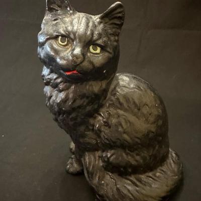 Hubley Cast Iron Black Cat