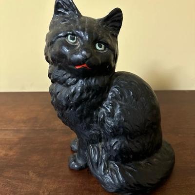 Hubley Cast Iron Black Cat