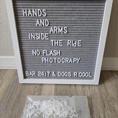 Sign Board with Letters