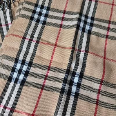 Burberry Style Plaid Wool Scarf