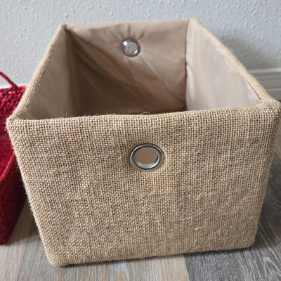 (2) Decorative Storage Baskets