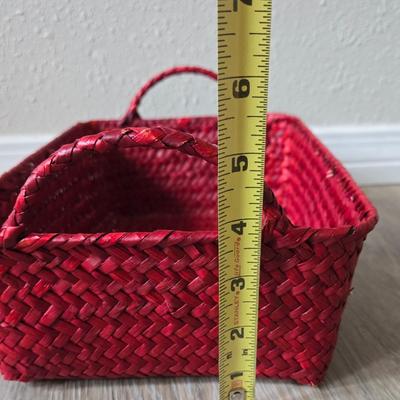(2) Decorative Storage Baskets