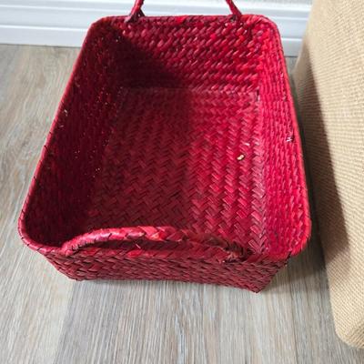 (2) Decorative Storage Baskets