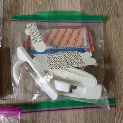 Cedar Blocks, Velcro Strips, and Hooks