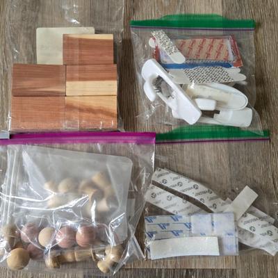 Cedar Blocks, Velcro Strips, and Hooks