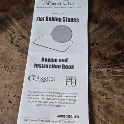 The Pampered Chef Flat Baking Stone with Rack