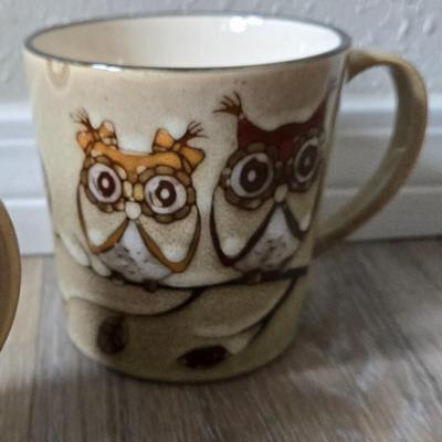 (5) Great Gatherings Owl Mugs