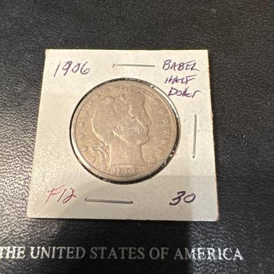 1906 BABER HALF DOLLAR F12