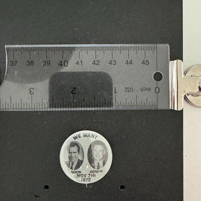 Nixon / Agnew 1972 political pin