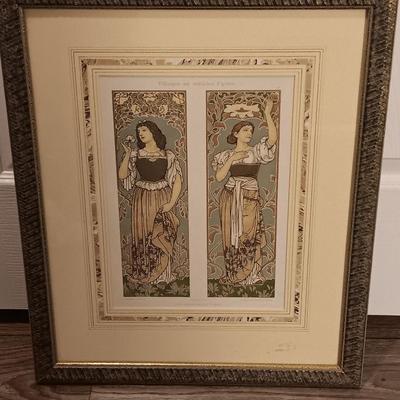 Art Nouveau - Superb antique lithography Print 1909 - Decorative models - Dekorative Vorbilder X.