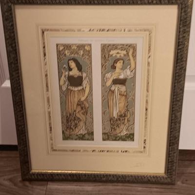 Art Nouveau - Superb antique lithography Print 1909 - Decorative models - Dekorative Vorbilder X.