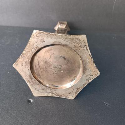 Sterling candle holder with stemware