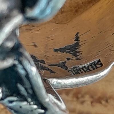 An astonishing Navajo Sterling silver saddle ring.