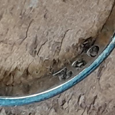 18K white gold scrap = 18k marked