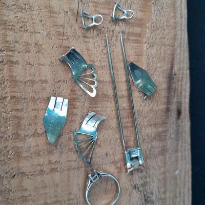 18K white gold scrap = 18k marked