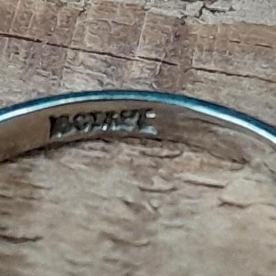18K white gold scrap = 18k marked