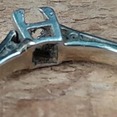 18K white gold scrap = 18k marked