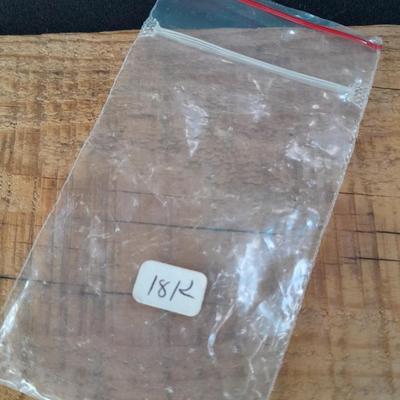 18K white gold scrap = 18k marked