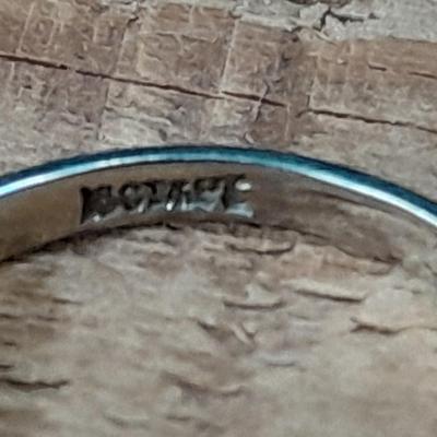 18K white gold scrap = 18k marked