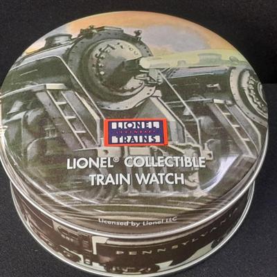 Collectible Lionel Train Watch with Tin