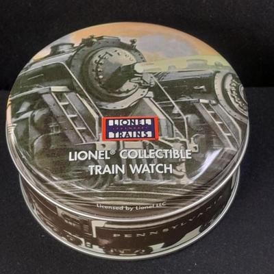 Collectible Lionel Train Watch with Tin
