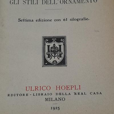 Hoepli Manuals - Camillo Boito - The Principles if drawing - 1925 Ornamental Style
