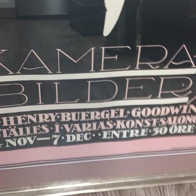 Vintage poster titled "Kamerabilder" designed by Kåge, Wilhelm (1889-1960).