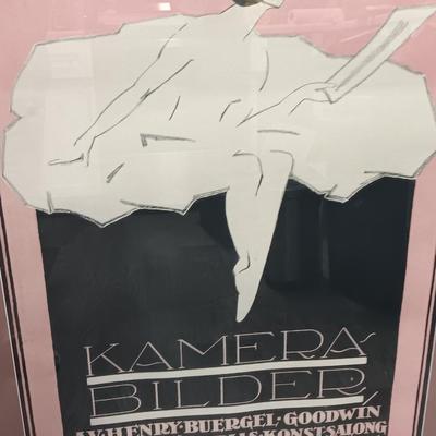 Vintage poster titled "Kamerabilder" designed by Kåge, Wilhelm (1889-1960).