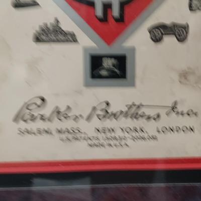 Unique Vintage Framed Monopoly game with pieces - 1935 - 1946 Parker Brothers