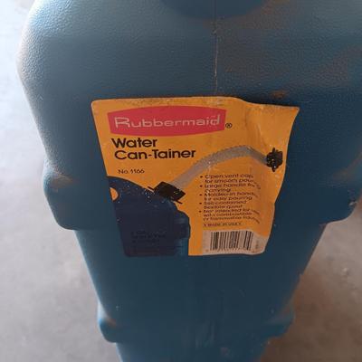 LIKE NEW COLEMAN BEVERAGE COOLER AND A 5 GALLON WATER CONTAINER